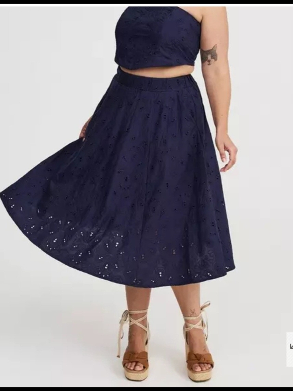 Torrid Embroidered Corset Top and Skirt Set – Size 1 (1X) – NWT